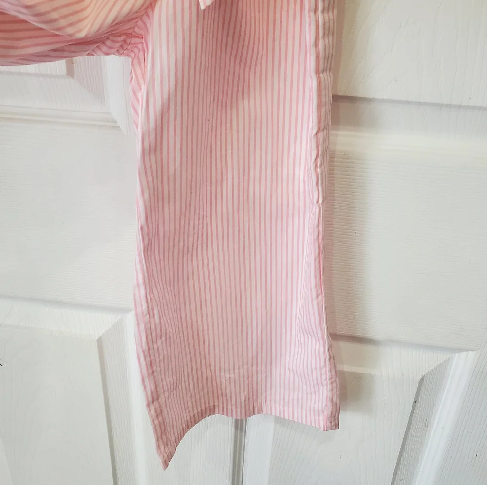 Gymboree Girls Pink Striped Sleeveless Jumpsuit Size 6 New